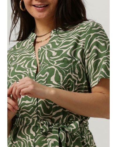 Object Minikleid Objseline S/s Shirt Dress - Mehrfarbig