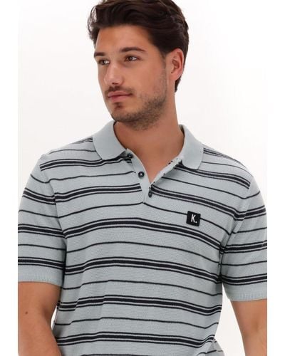 Kultivate Polo-shirt Pl Konos Stripes - Grau