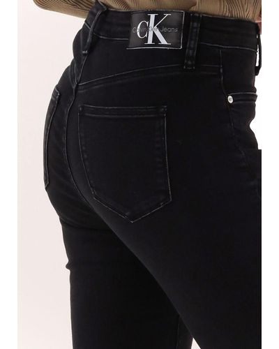 Calvin Klein Skinny Jeans High Rise Skinny - Schwarz