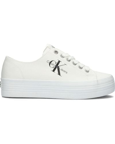 Calvin Klein Sneaker Low Vulcanized Flatform Laceup - Weiß