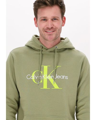 Calvin Klein Sweatshirt Seasonal Monogram Regular - Grün