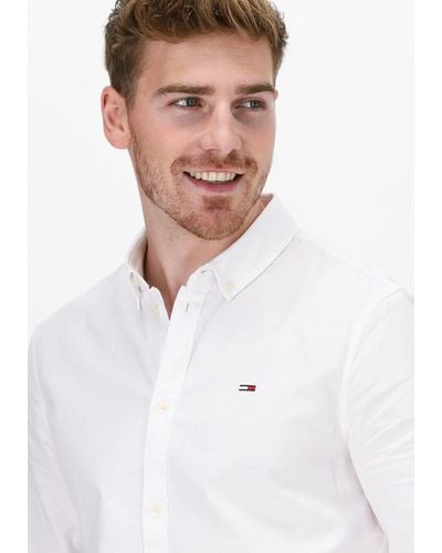 Tommy Hilfiger Casual-oberhemd Tjm Slim Stretch Oxford Shirt - Weiß