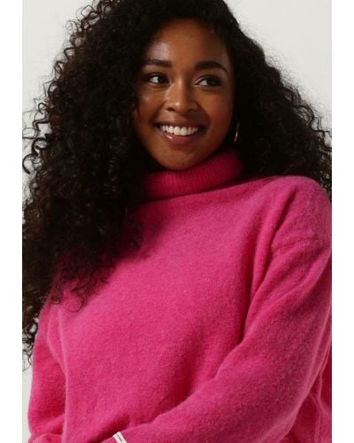 10Days Rollkragenpullover Soft Turtleneck Sweater - Pink