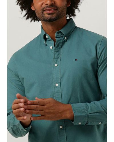 Tommy Hilfiger Casual-oberhemd Pigment Garment Dye Rf Shirt - Grün
