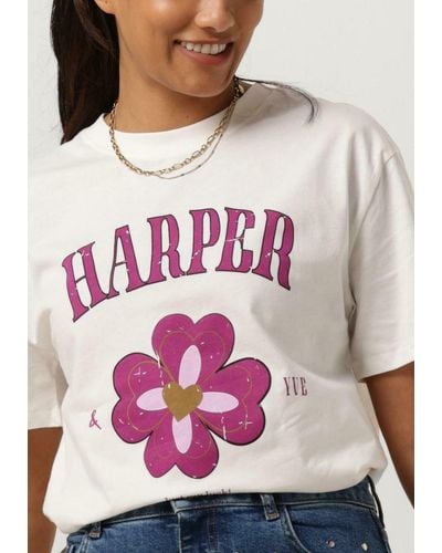 Harper & Yve T-shirt Lucky-ss Nicht-gerade - Pink