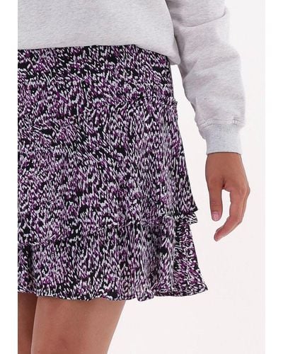 Alix The Label Minirock Ladies Woven Abstract Viscose Skirt - Mehrfarbig