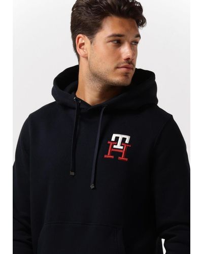 Tommy Hilfiger Sweatshirt Essential Monogram Hoody - Schwarz