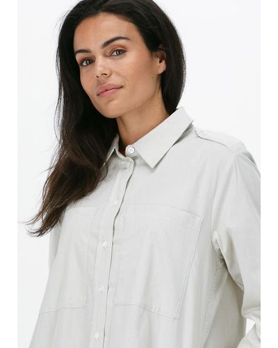 Levete Room Midikleid Nanna 5 Shirt - Weiß