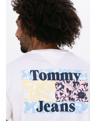 Tommy Hilfiger T-shirt Tjm Floral Flag Tee Nicht-gerade - Weiß