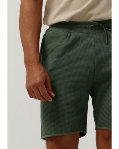 PUREWHITE Kurze Hose Shorts With Waffle Structure - Grün