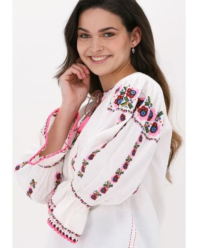 Antik Batik Bluse Milda Blouse - Mehrfarbig