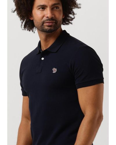 PS by Paul Smith Polo-shirt Mens Slim Fit Ss Polo Shirt Zebra - Blau