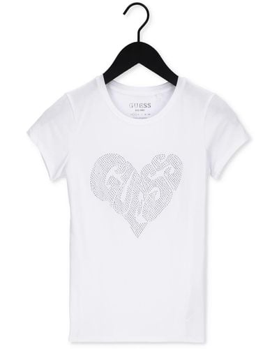 Guess T-shirt Ss Heart R3 - Schwarz