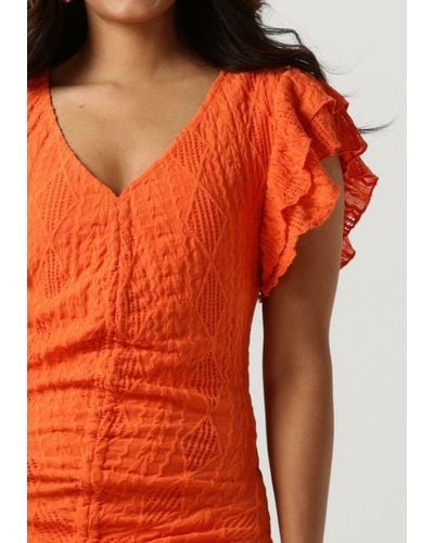 Colourful Rebel Minikleid Zorah Broderie Dress - Orange