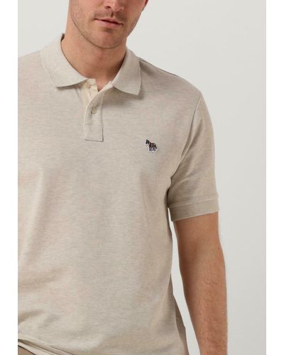 PS by Paul Smith Polo-shirt Mens Slim Fit Ss Polo Shirt Zebra - Natur