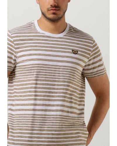 PME LEGEND T-shirt Short Sleeve R-neck Slub Jersey Printed - Grau