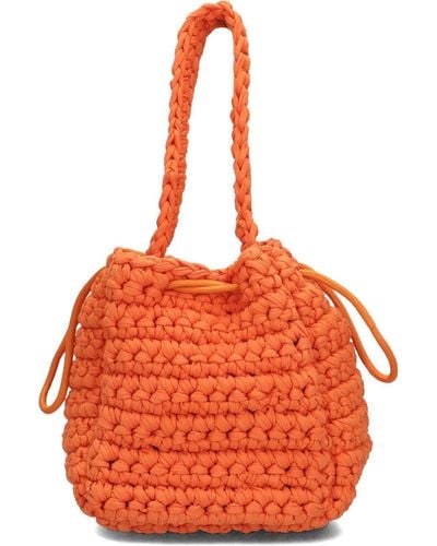 Hvisk Handtasche Luna Crochet - Orange