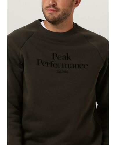 Peak Performance Pullover M Original Crew - Schwarz