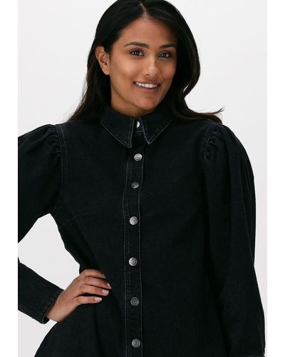 NA-KD Minikleid Organic Denim Shirt Dress - Schwarz