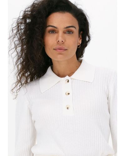 Just Female Polo-shirt Cara Knit Polo Nicht-gerade - Weiß