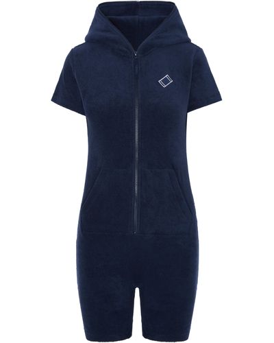 OnePiece Towel club fitted short jumpsuit navy - Blau