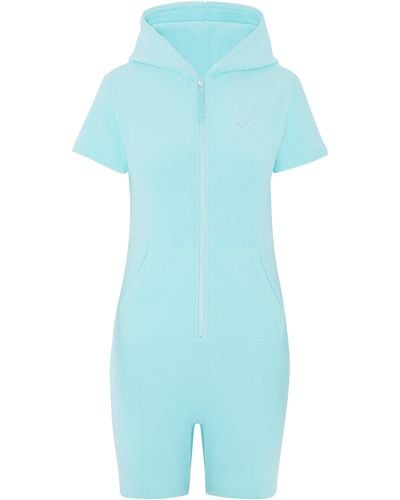 OnePiece Towel club fitted short jumpsuit - Blau