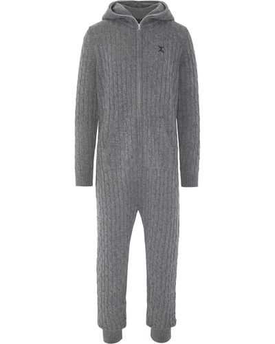OnePiece Cable knit jumpsuit - Grau