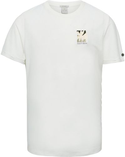 Cast Iron T-shirt Km - Wit