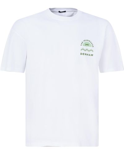 Denham House Box T-shirt Km - Wit