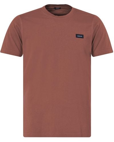 Denham Slim T-shirt Km - Rood