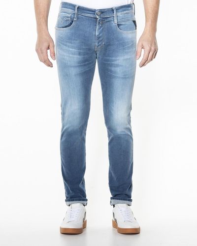 Replay Anbass Hyperflex Re-used X-lite Jeans - Blauw
