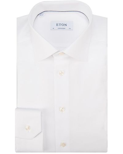Eton Contemporary Fit Overhemd Lm - Wit