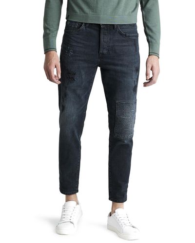 Cast Iron Cuda Relaxed Tapered Fit Jeans - Blauw