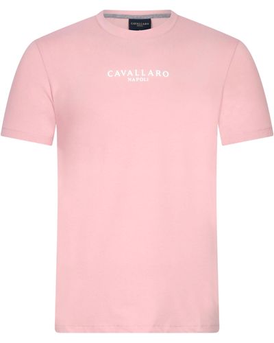 Cavallaro Napoli Mandrio T-shirt Km - Roze