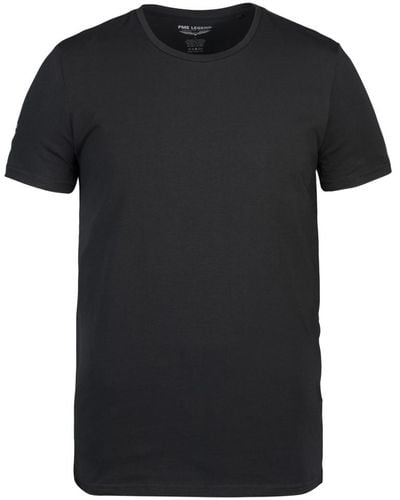 PME LEGEND Slim Fit T-shirt Ronde Hals 2-pack - Zwart