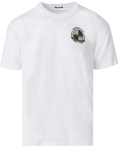Denham Mayfair T-shirt Km - Wit