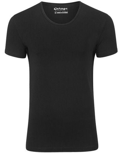 Garage Slim Fit T-shirt Ronde Hals - Zwart