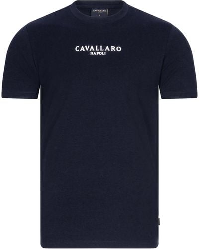 Cavallaro Napoli Bari T-shirt Km - Blauw