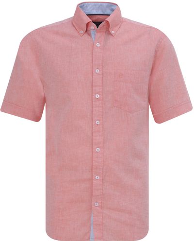 Campbell Classic Casual Overhemd Km - Roze