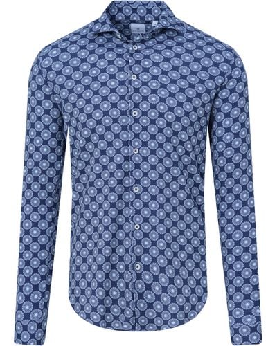 BLUE INDUSTRY Casual Overhemd Lm - Blauw