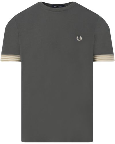 Fred Perry T-shirt Km - Grijs
