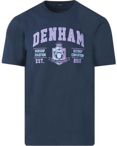 Denham Lond T-shirt Km - Blauw
