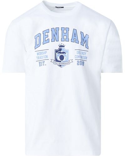 Denham Lond T-shirt Km - Wit