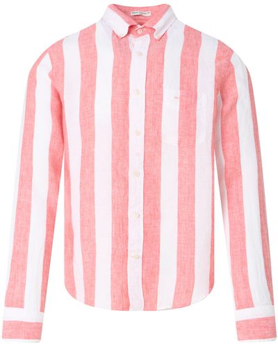 GANT Casual Overhemd Lm - Roze