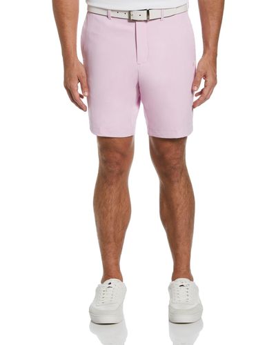 Original Penguin Flat Front Solid Golf Shorts In Piroutte - Pink