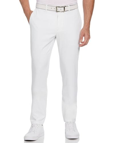 Original Penguin Flat Front Solid Golf Trousers In Bright White