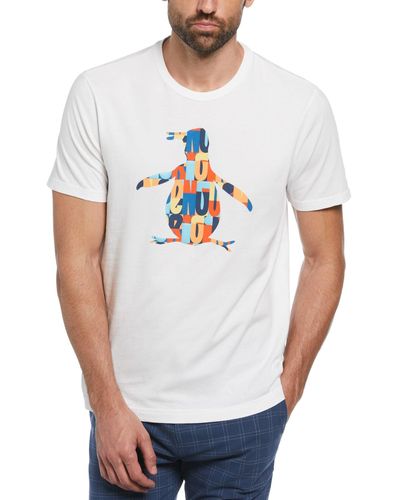 Original Penguin Pete Graphic T-shirt In Bright White