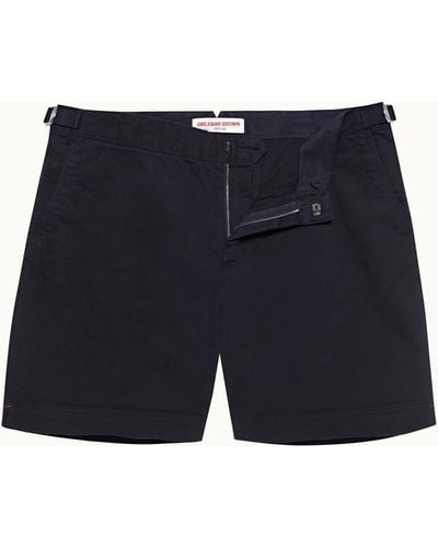 Orlebar Brown Stretch-cotton Mid-length Shorts - Blue