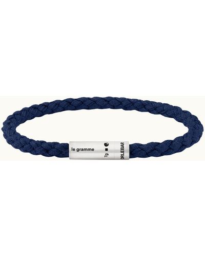 Orlebar Brown X Le Gramme Cable Bracelet - Blue