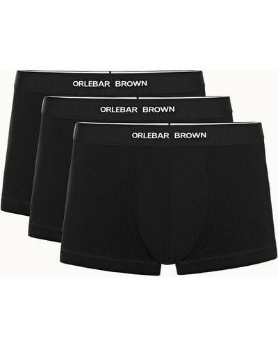 Orlebar Brown Black 3 Pack Short Trunks